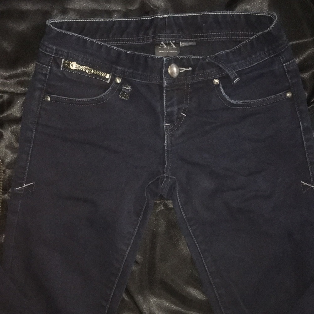 Armani Exchange dark blue skinny jeans size 0
